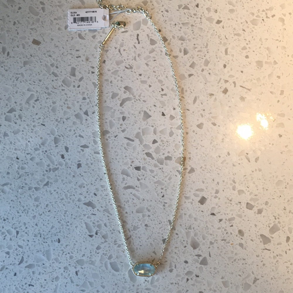 Kendra Scott Elisa Necklace Light Blue Illusion